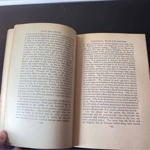 Vintage 1941 Aldous Huxley “Ends and Means” Hardcover Book, Ethics, Political Co - Picture 10 of 10